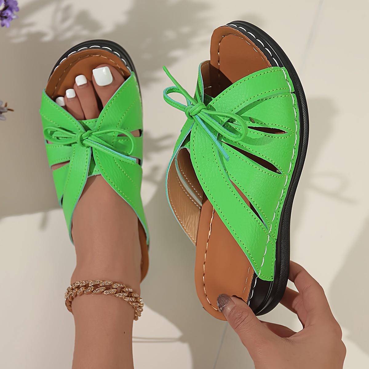 Vintage Premium Orthopädische Open Toe Sommer Wedges Plateausandalen