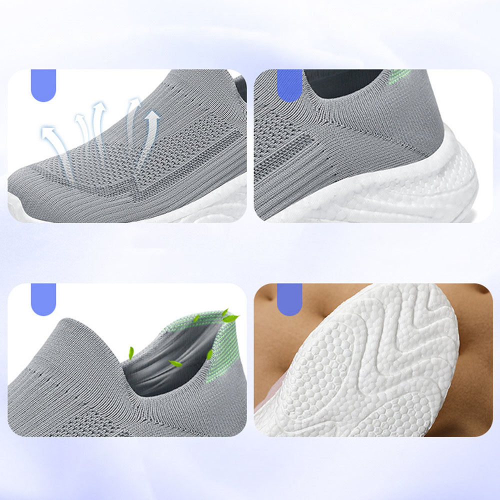 Neue Fly-Strick-Sneaker mit weicher Sohle
