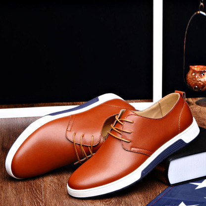 Atmungsaktive Business-Lederschuhe für Herren