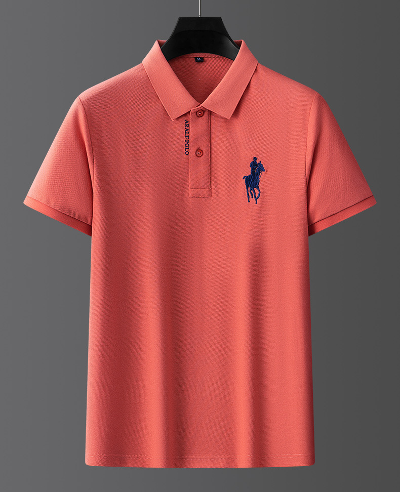 🔥August Specials-Stickerei aus Baumwollpiqué Herren Poloshirt 