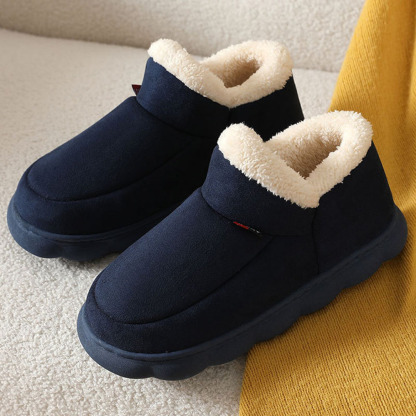 Neue Heimschuhe mit dicken Sohlen und Fleece-Baumwolle
