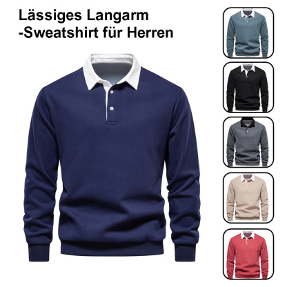Therling™ Neues Langarm-Revers-Poloshirt für Herren