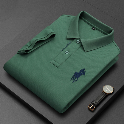 🔥August Specials-Stickerei aus Baumwollpiqué Herren Poloshirt 