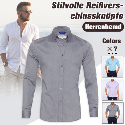 THERLING Camicia elasticizzata con cerniera da uomo nuova primavera