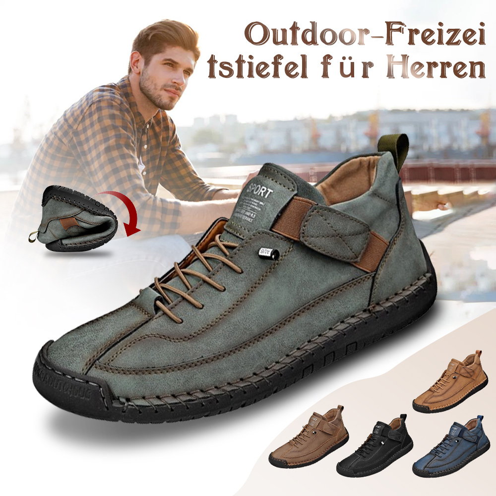 Outdoor-Freizeitstiefel aus Leder für Herren