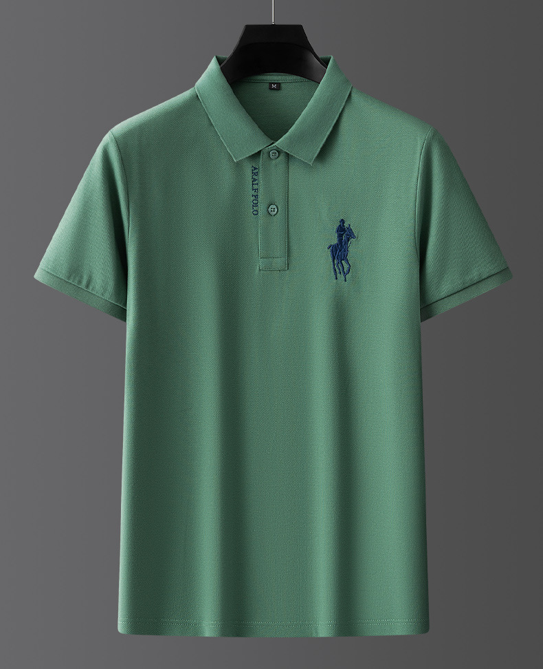 🔥August Specials-Stickerei aus Baumwollpiqué Herren Poloshirt 