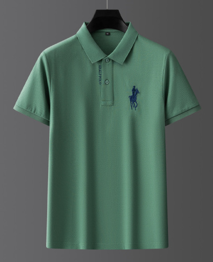🔥August Specials-Stickerei aus Baumwollpiqué Herren Poloshirt 