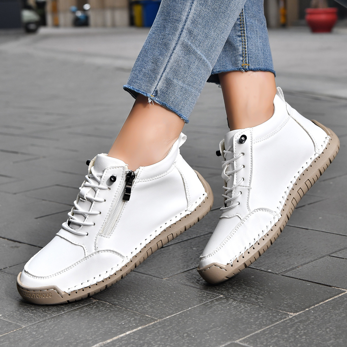 ⏰LETZTER TAG – 70 % RABATT🛒 Herren Leder-Freizeitstiefel – Bequeme Outdoor-Schuhe für Alltag und Autofahren