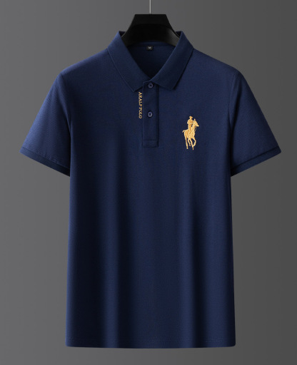 🔥August Specials-Stickerei aus Baumwollpiqué Herren Poloshirt 