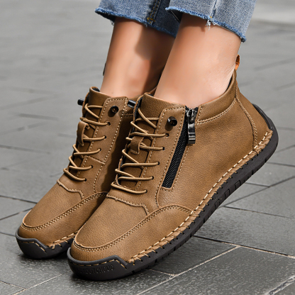 ⏰LETZTER TAG – 70 % RABATT🛒 Herren Leder-Freizeitstiefel – Bequeme Outdoor-Schuhe für Alltag und Autofahren