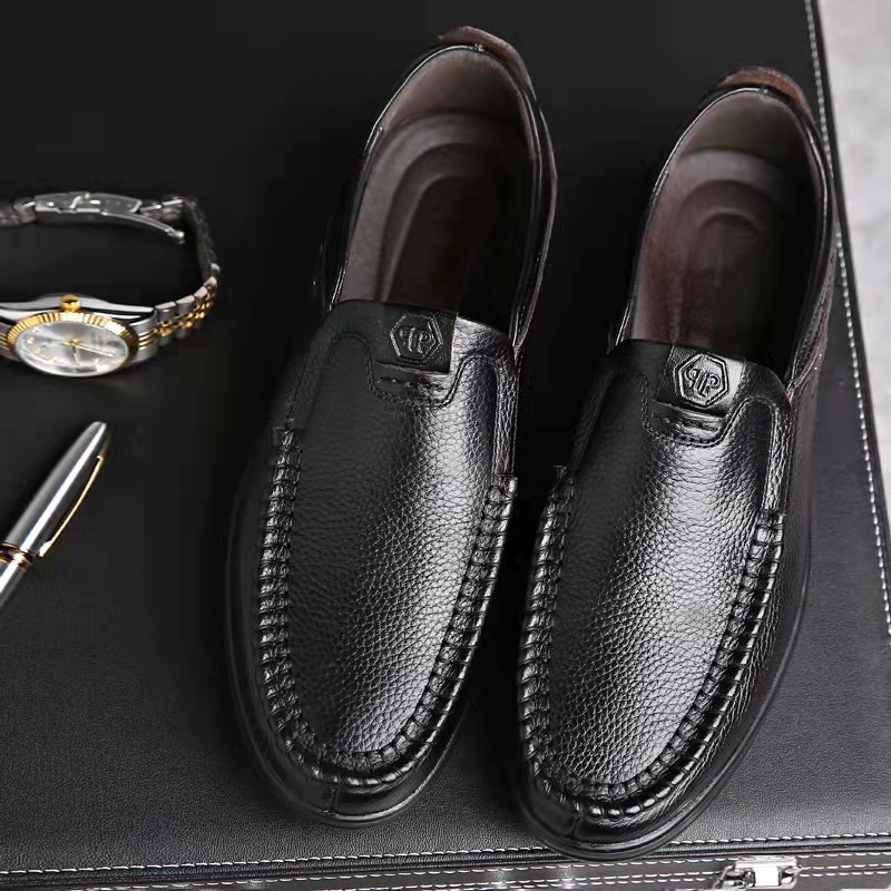 🎅Neujahrsangebote 2024 – 50 % RABATT 🎁Lässige Business-Slipper für Herren aus echtem Leder mit weicher Innensohle