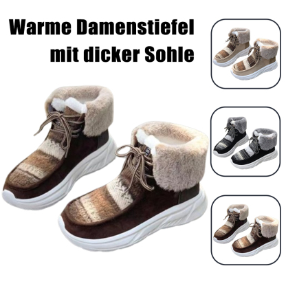 Neue winterverdickte und warme Damenstiefel
