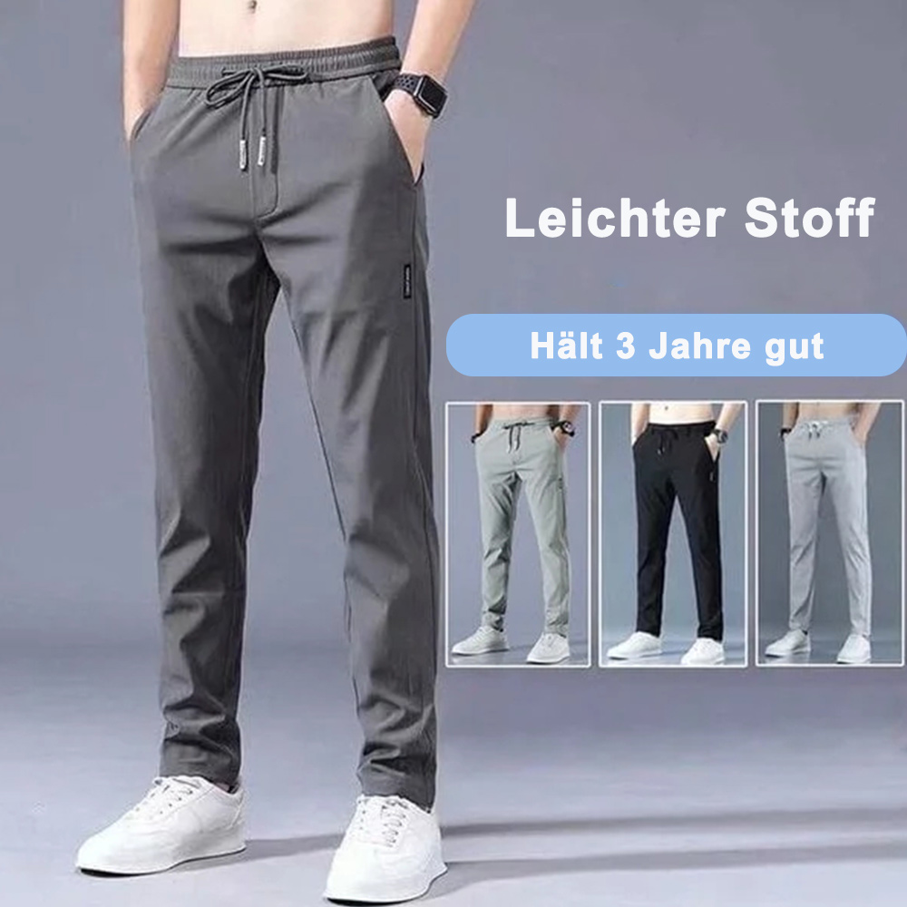 Atmungsaktive Herren-Stretch-Freizeithose aus Eisseide