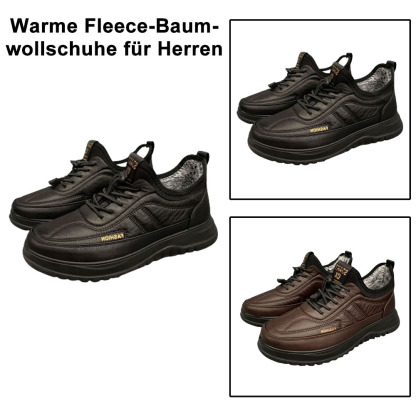 Wintersamt verdickte warme Baumwollschuhe für Herren