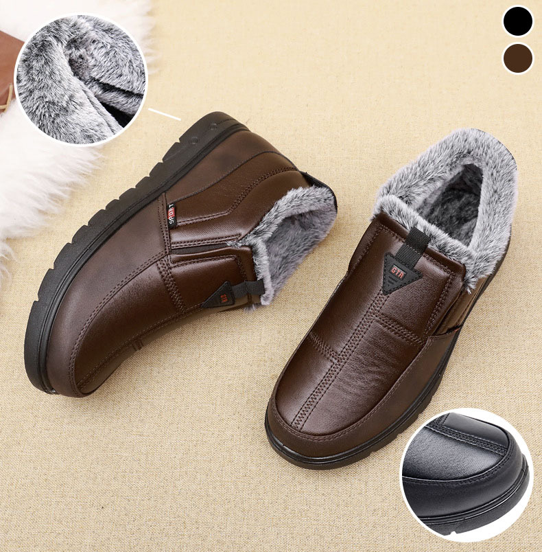 Warme Winter-Slip-on-Plus-Samt-Herren-Baumwollschuhe