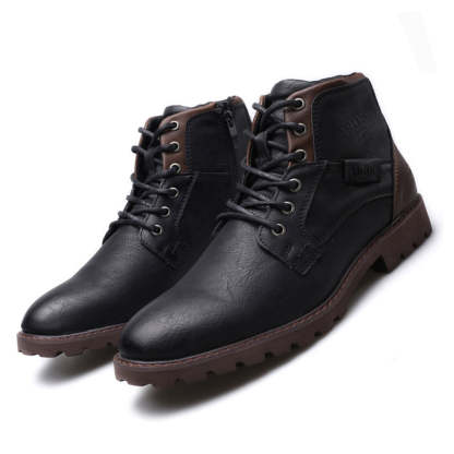 Herbst Winter Herren Retro warme Stiefel