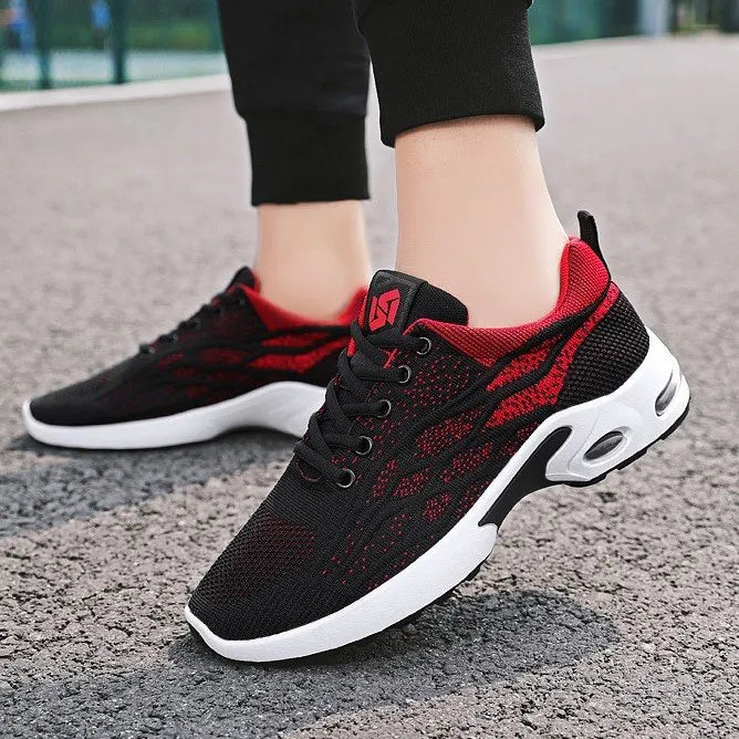 🔥Fußdruck entlasten🔥Männer Sneaker Orthopädische Mesh Schnürung Atmungsaktive Leichte Sportliche Laufschuhe W069