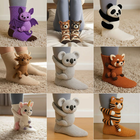 HUGGY Socken - Einheitsgröße-Unisex (2 Paar 5% Rabatt und Kostenloser Versand)