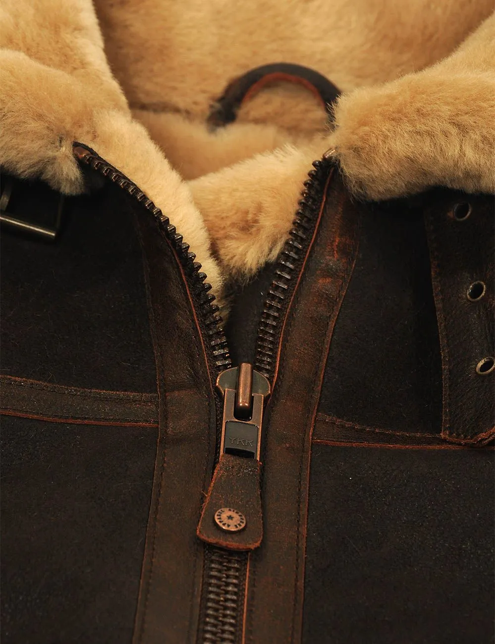 B-3 Bomberjacke aus Schaffell