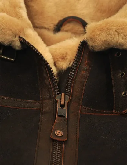 B-3 Bomberjacke aus Schaffell