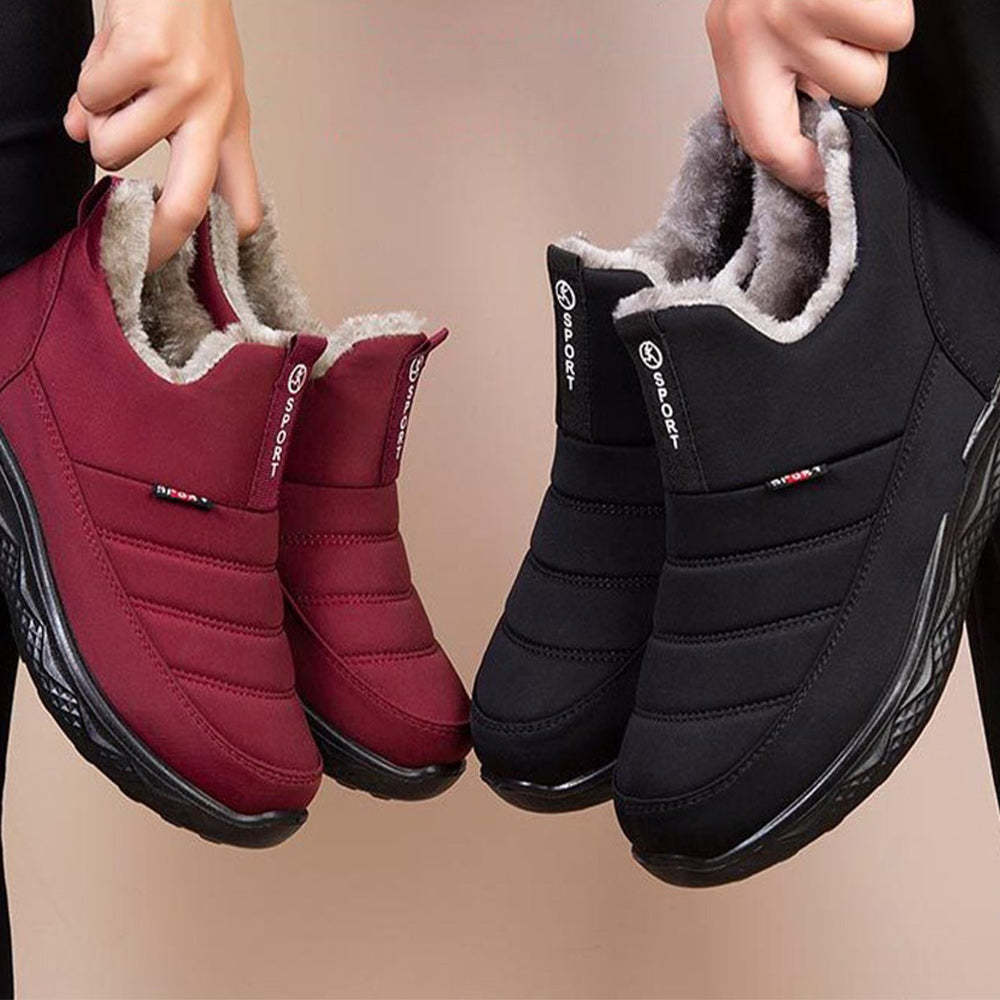 Winterstiefel aus verdicktem Samt und warmer Baumwolle
