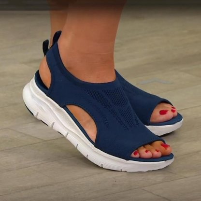  Weiche Fischmaul-Sandalen aus lässigem Sport-Mesh F07