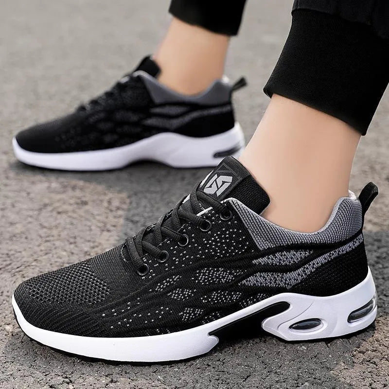 🔥Fußdruck entlasten🔥Männer Sneaker Orthopädische Mesh Schnürung Atmungsaktive Leichte Sportliche Laufschuhe W069