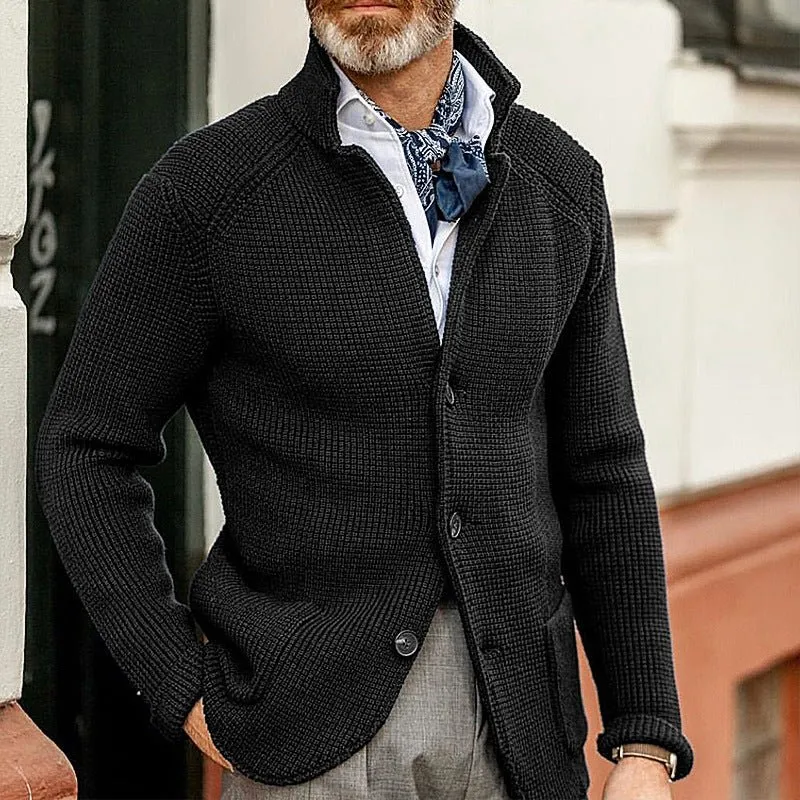 2024 Strickjacke im neuen Stil mit Stehkragen