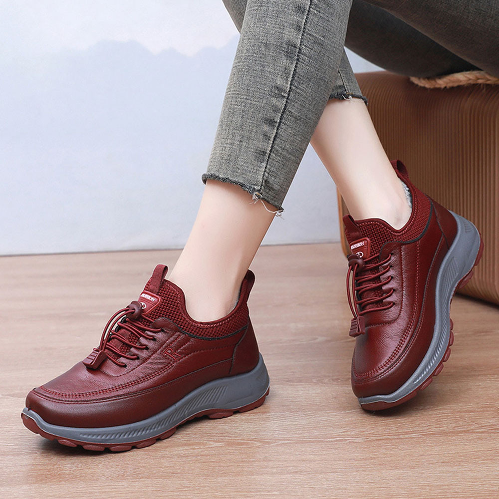 Winter-Damen-Schuhe aus samtverdickter weicher Sohle aus warmer Baumwolle