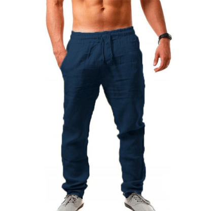  Herrenhose aus atmungsaktivem Leinen