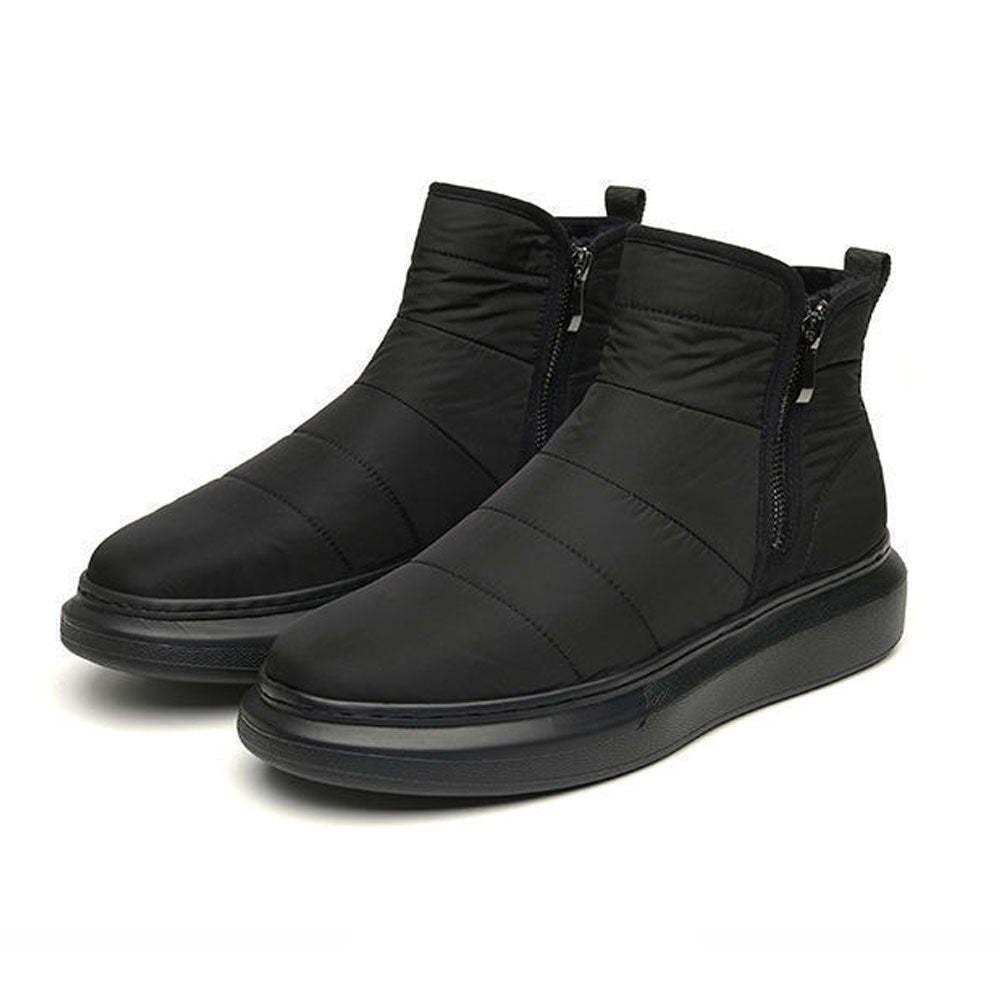 Winter-Herren-Fleece-Schneestiefel mit seitlichem Reißverschluss