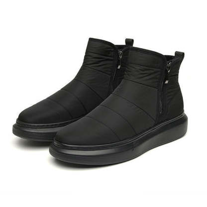 Winter-Herren-Fleece-Schneestiefel mit seitlichem Reißverschluss