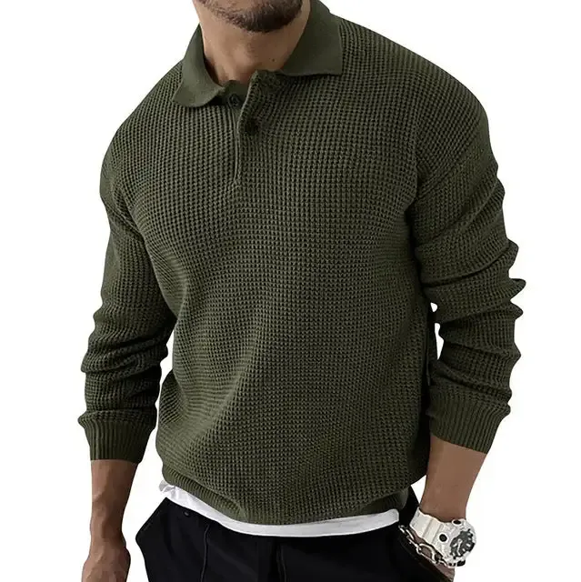 Zeitlos & Modern gestricktes Poloshirt