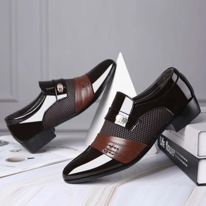 Herren-Business-Casual-Lederschuhe, Hochzeitsschuhe