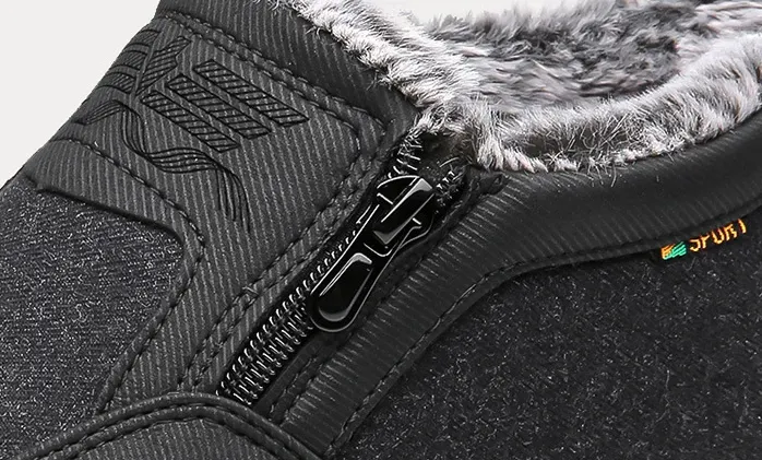 Orthopädische warme Schneestiefel für Herren, wasserdichte, rutschfeste Winter-Fleece-Schuhe