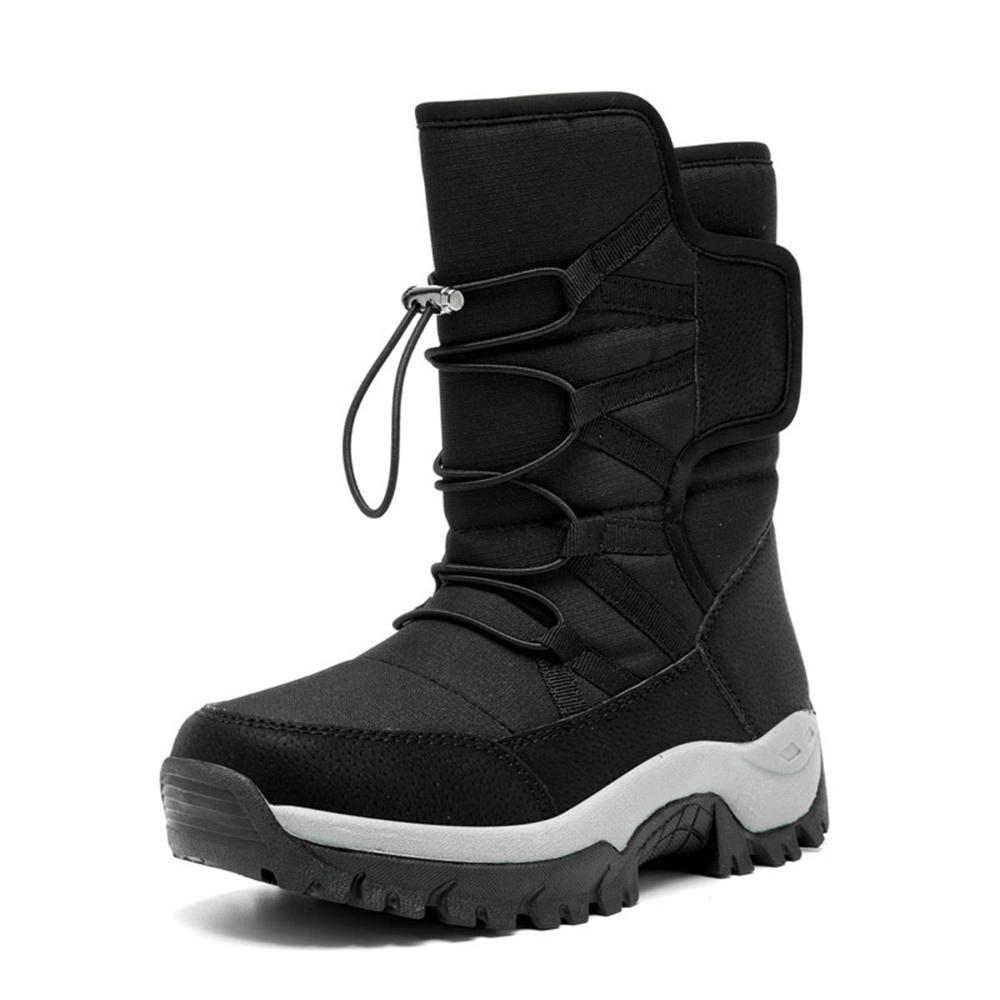 Hoher, dicker und warmer Fleece-Schneestiefel