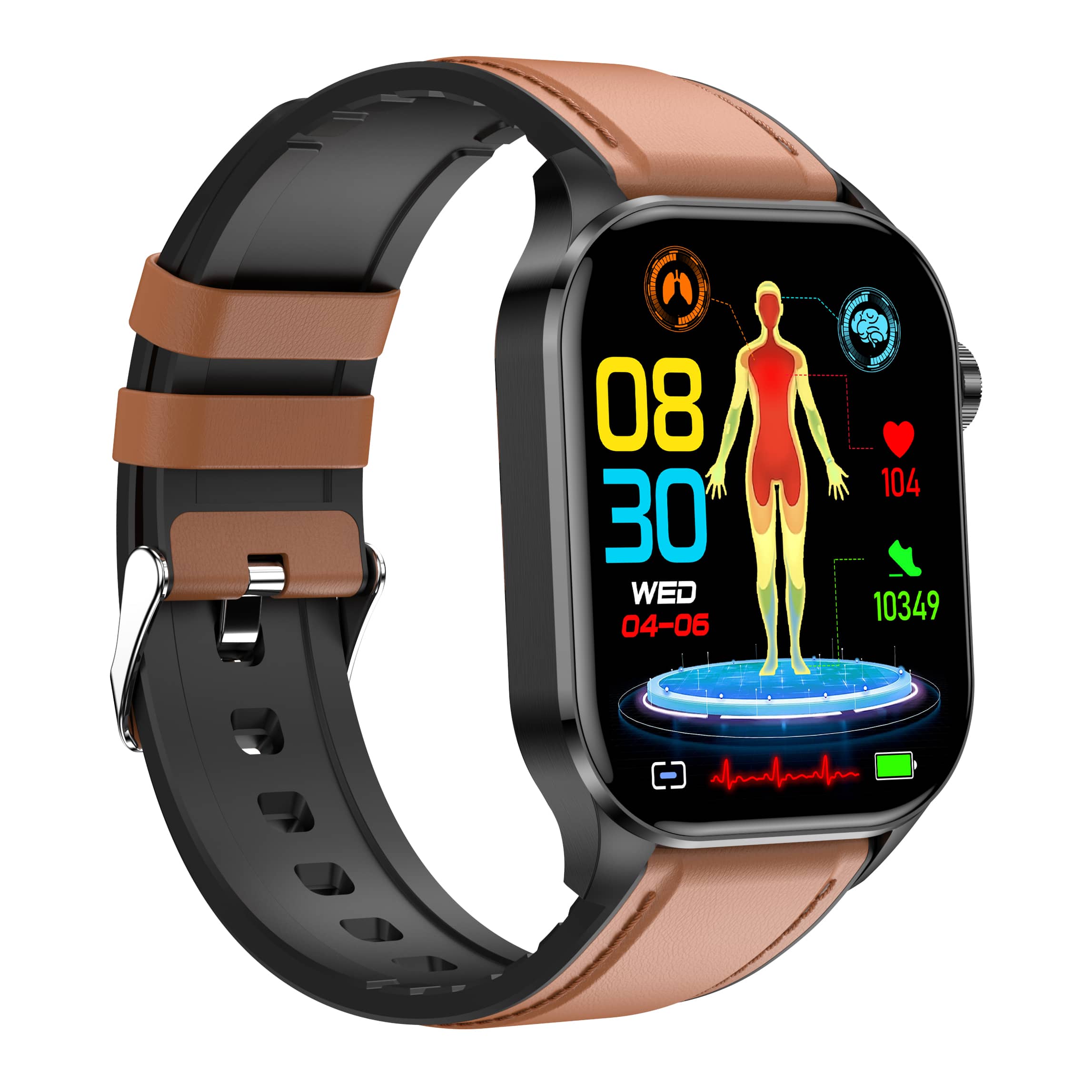 Weatsde EKG/EKG Blutzucker Blutdruck Anruf Intelligentes Gesundheitsmanagement Smart Watch