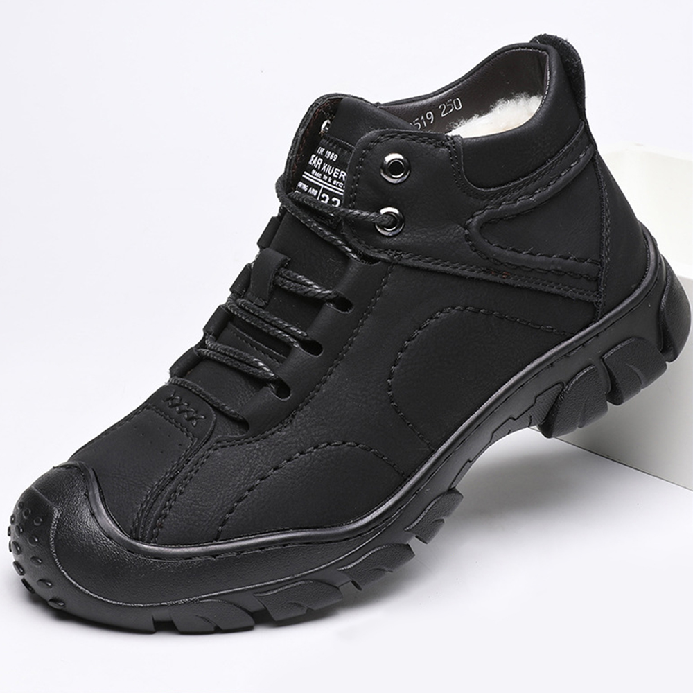 Winter-Herren-Outdoor-Fleece-warme Wanderschuhe