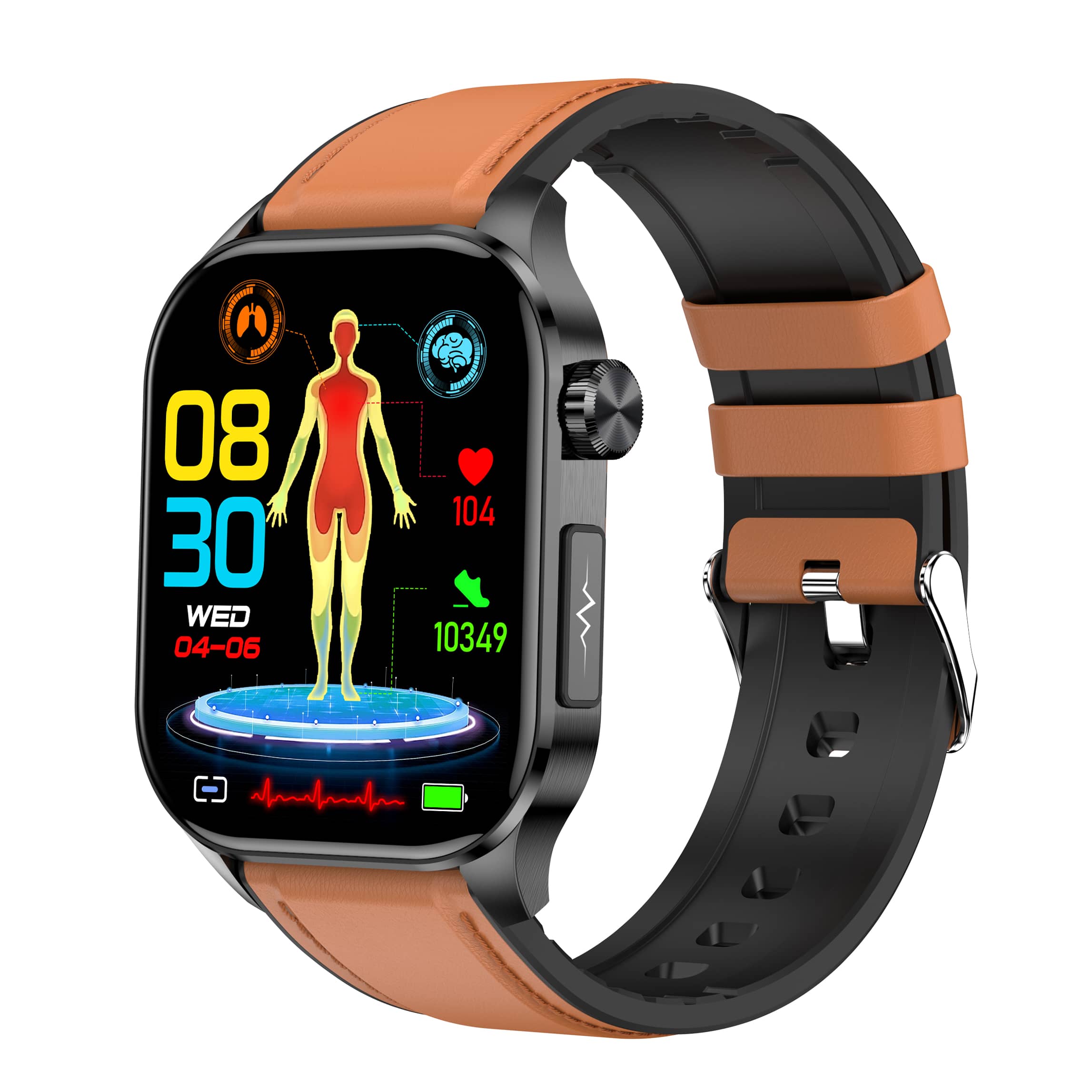 Weatsde EKG/EKG Blutzucker Blutdruck Anruf Intelligentes Gesundheitsmanagement Smart Watch