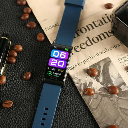 Weatsde Smart Armband 3-Kanal-EKG Blutdruck Blutsauerstoff Blutzucker Schlaferkennung