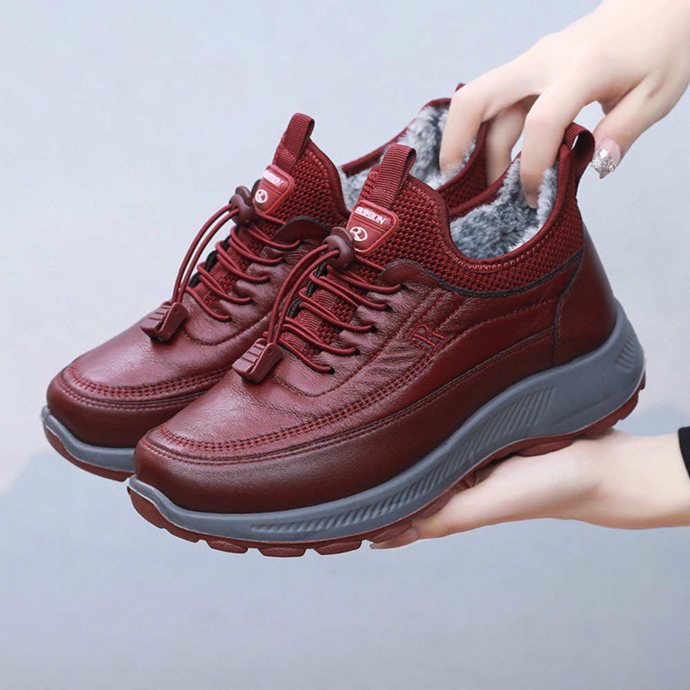 Winter-Damen-Schuhe aus samtverdickter weicher Sohle aus warmer Baumwolle
