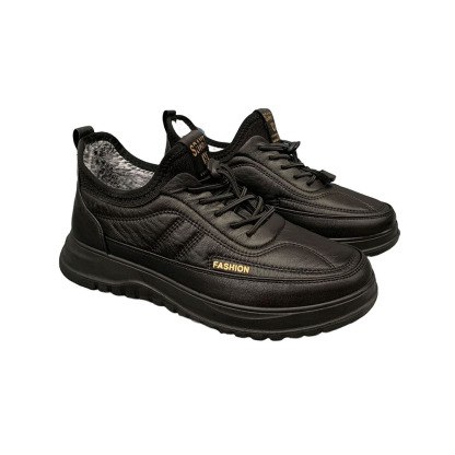 Wintersamt verdickte warme Baumwollschuhe für Herren