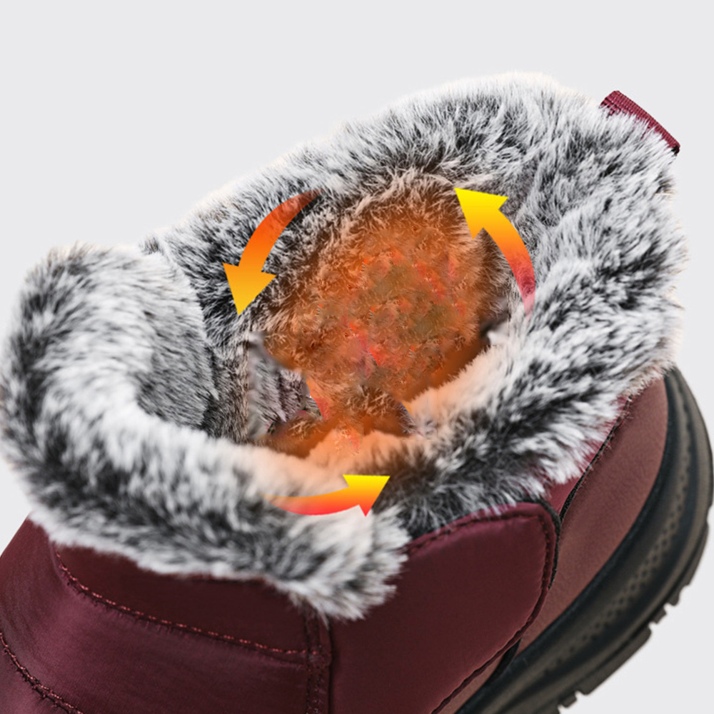 Winterliche kurze warme Schneestiefel für Damen und Herren