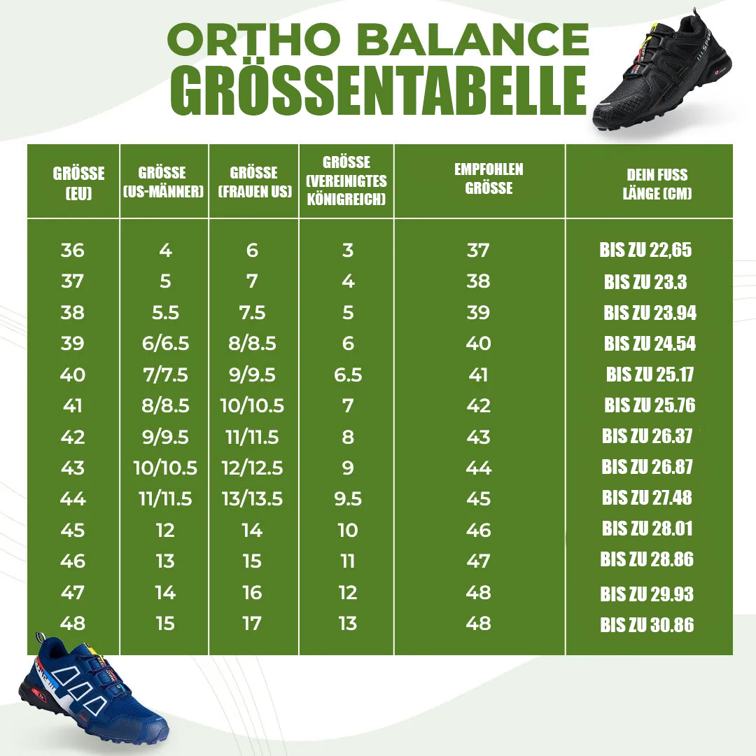 （🔥Zeitlich begrenzter Verkauf）Ortho-Balance - Orthopädische schmerzlindernde Wanderschuhe