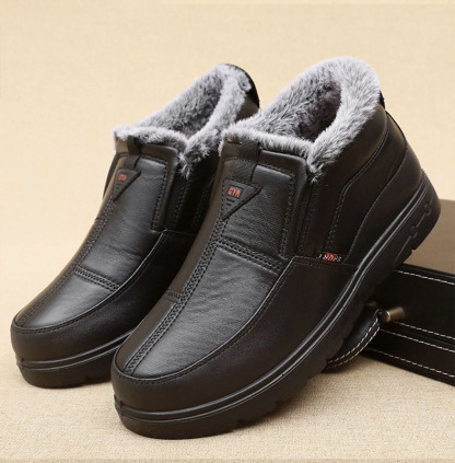 Warme Winter-Slip-on-Plus-Samt-Herren-Baumwollschuhe