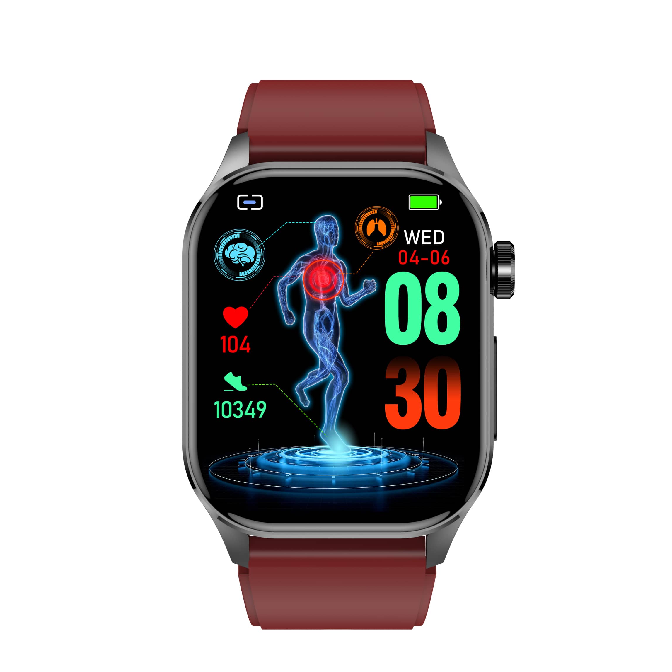 Weatsde EKG/EKG Blutzucker Blutdruck Anruf Intelligentes Gesundheitsmanagement Smart Watch