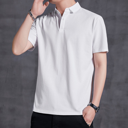 Therling™ POLO-Shirt für Herren, Revers, einfarbig, Business-Casual, k