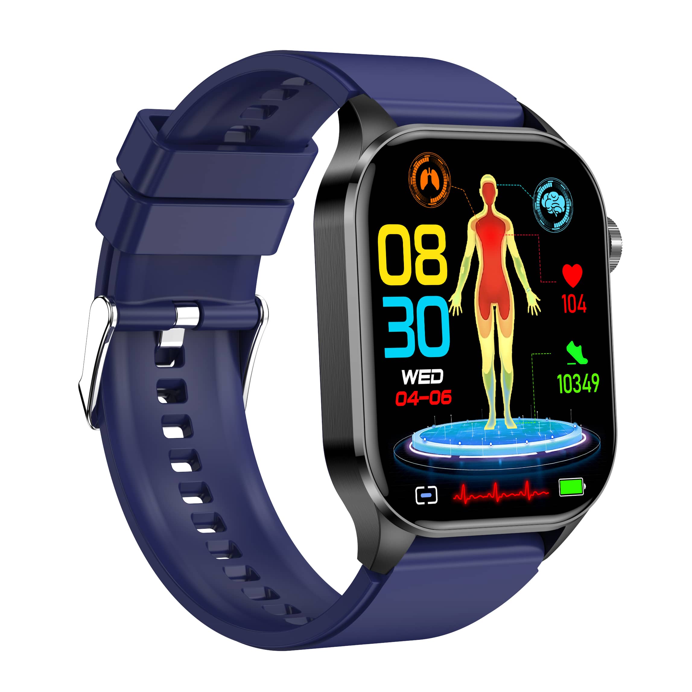 Weatsde EKG/EKG Blutzucker Blutdruck Anruf Intelligentes Gesundheitsmanagement Smart Watch