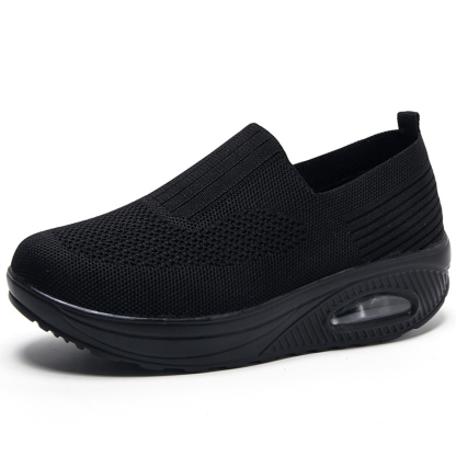 Atmungsaktive Luftpolster-Sneaker für Damen aus Fliegenstrick