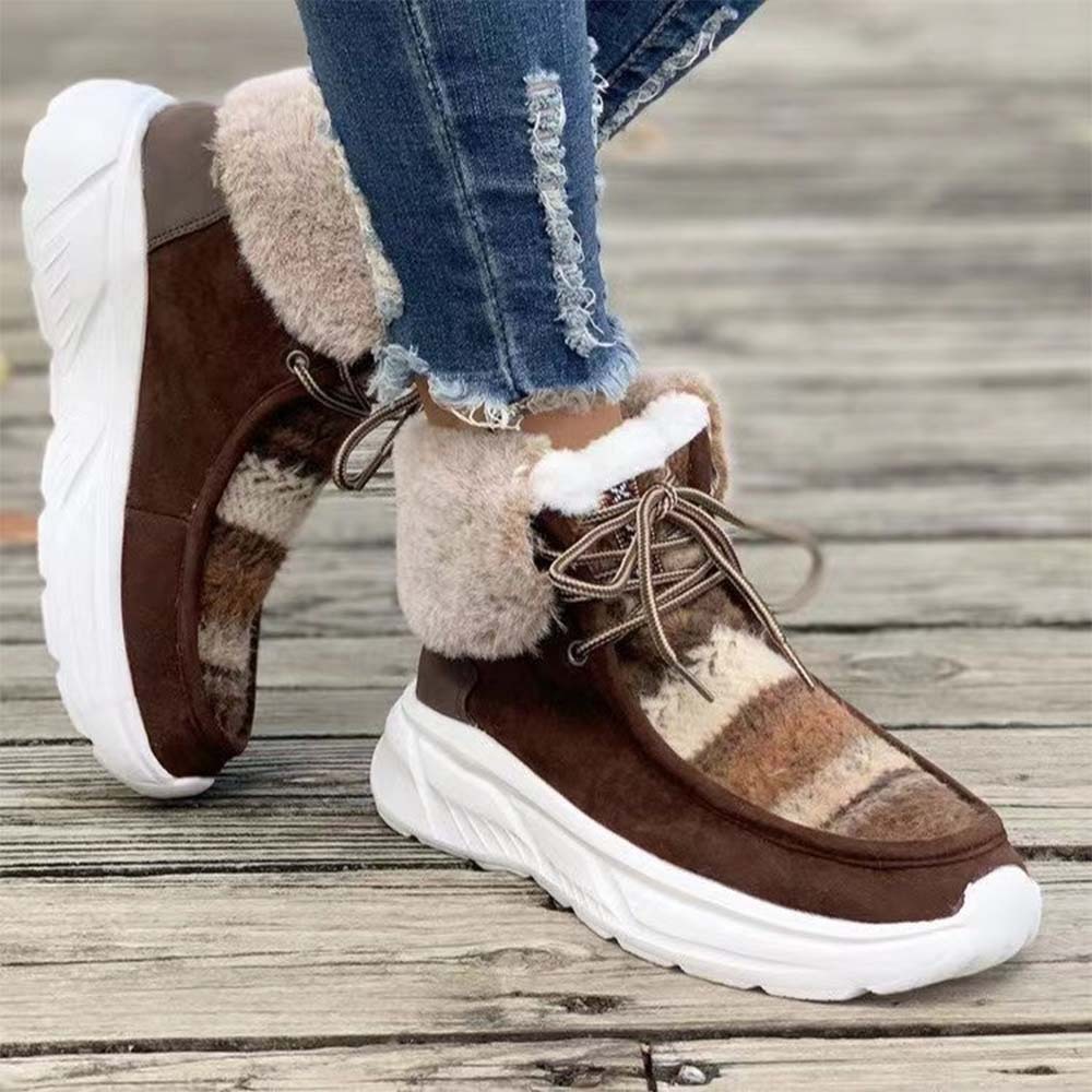 Neue winterverdickte und warme Damenstiefel